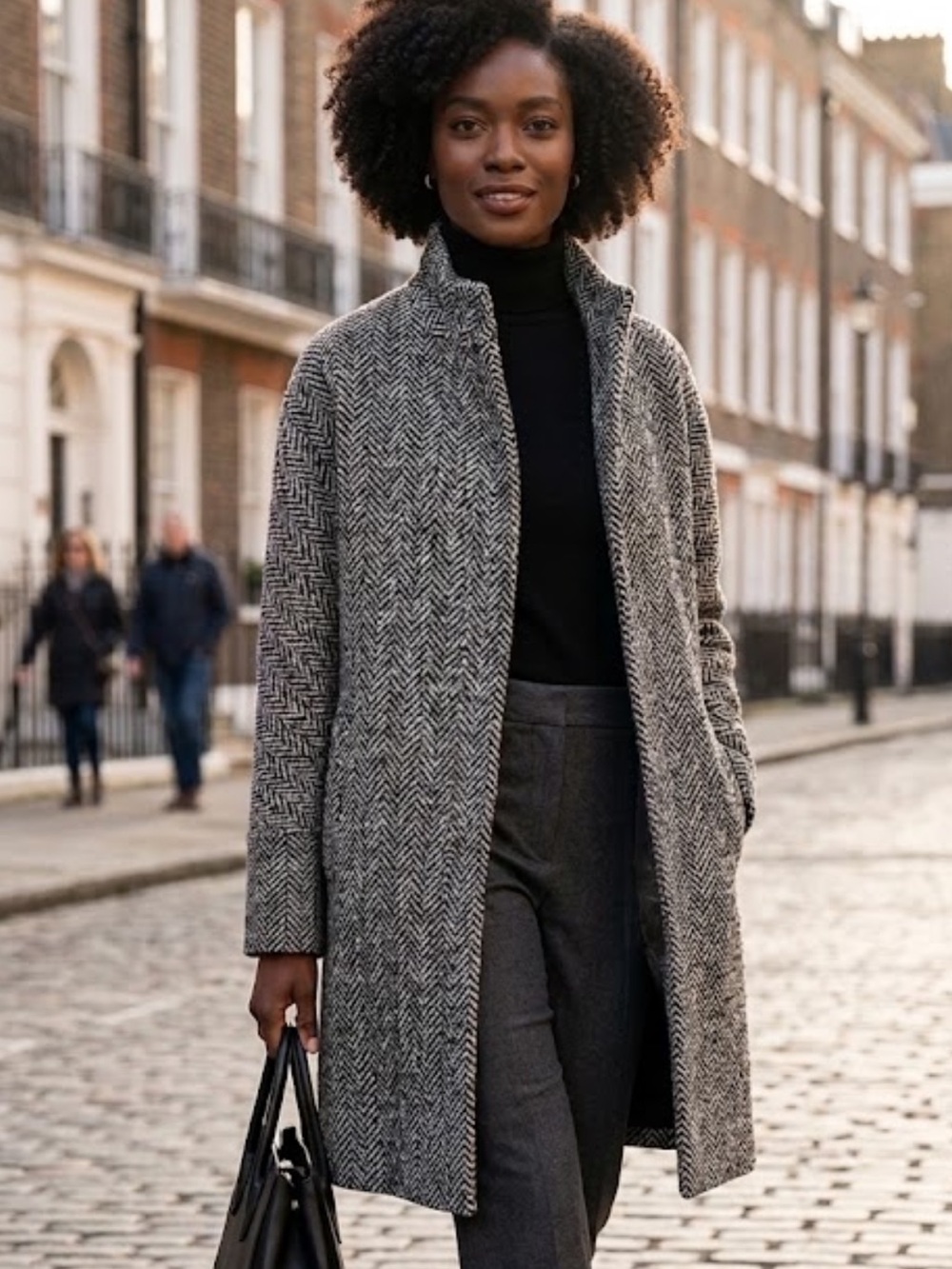 J Crew Herringbone City Coat (new with tags)